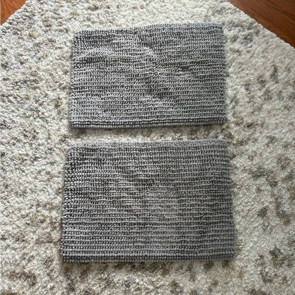 Mohawk Gray Textured Bath Mats